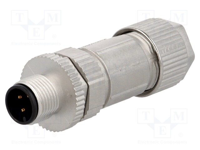 Plug; M12; PIN: 3; male; A code-DeviceNet / CANopen; for cable