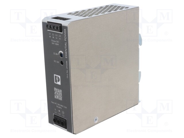 Power supply: switched-mode; 120W; 22÷28VDC; 24VDC; 5A; 85÷264VAC