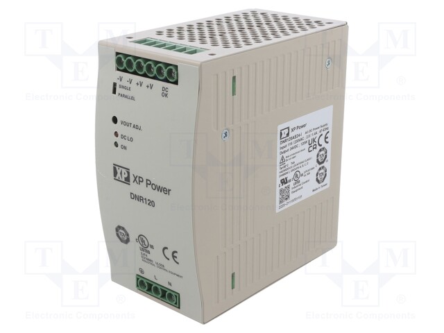 Power supply: switched-mode; 120W; 24VDC; 22.5÷28.5VDC; 5A; 920g