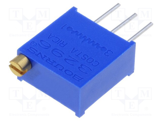 Potentiometer: mounting; multiturn; 500kΩ; 500mW; THT; ±10%; linear