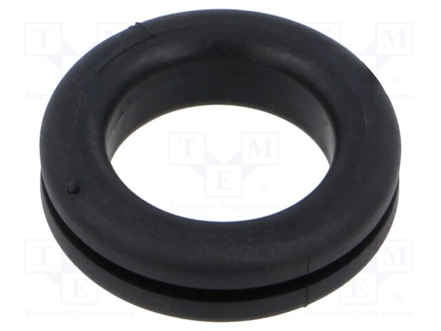 Grommet; black; UL94HB; TPR