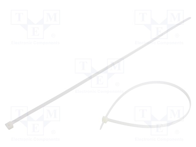 Cable tie; L: 550mm; W: 7.6mm; polyamide; 533N; natural; Ømax: 155mm