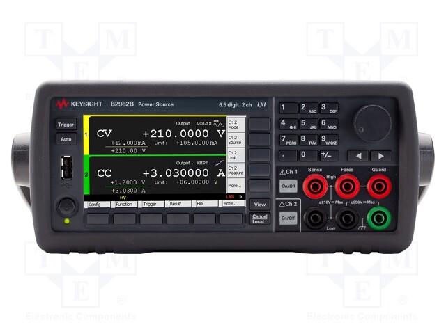 Source-measure unit; LCD 4,3" 6,5 digits; Channels: 2; 210V