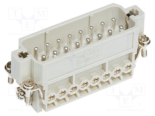 HEAVY DUTY CONN, INSERT, PLUG, 16+PE POS