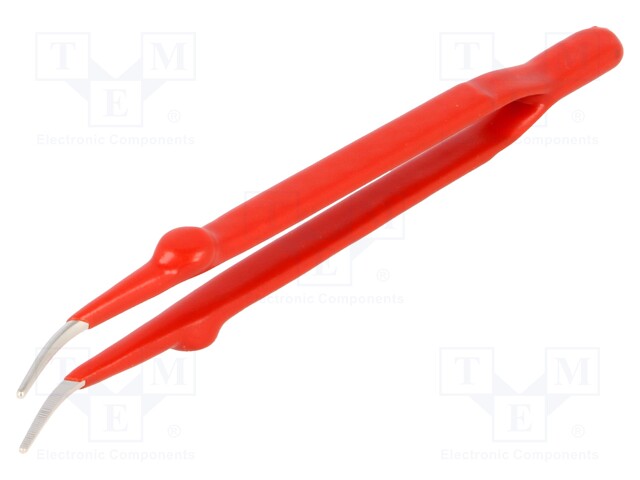 Tweezers; Tweezers len: 160mm; Blades: elongated,curved