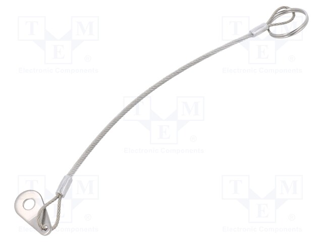 Retaining cable; Plating: PVC; Mat: stainless steel; 200mm