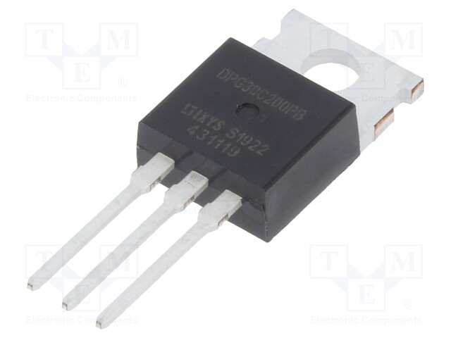 Diode: rectifying; THT; 200V; 2x15A; Package: tube; TO220AB; 35ns