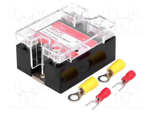 Relay: solid state; Ucntrl: 4÷32VDC; 40A; 44÷480VAC; Series: SSR-R