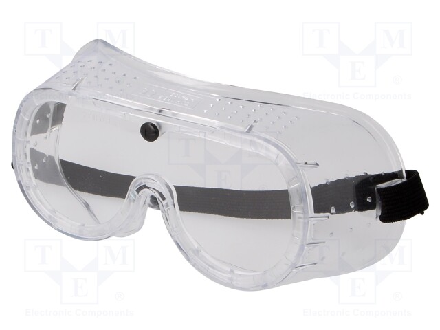 Safety goggles; Lens: transparent; Protection class: S