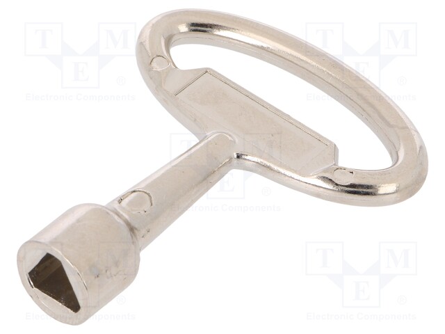 Key; zinc and aluminium alloy; nickel; Kind of insert bolt: T9