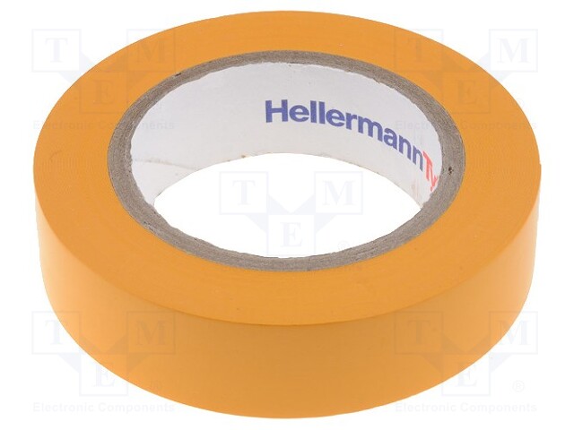 Tape: electrical insulating; W: 15mm; L: 10m; D: 0.15mm; orange; 220%