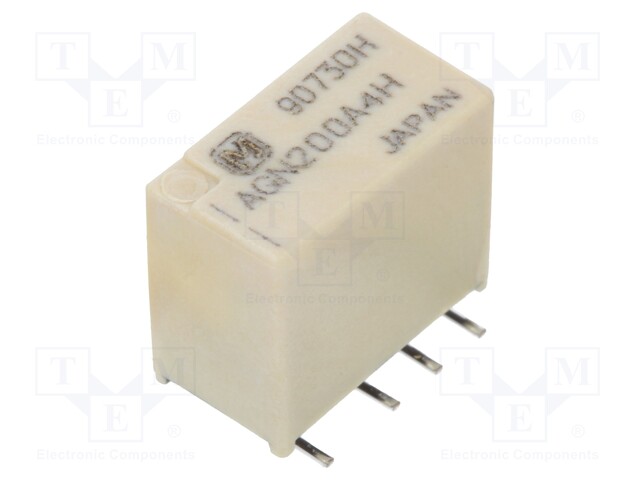 Relay: electromagnetic; DPDT; Ucoil: 4.5VDC; 0.3A/125VAC; 1A/30VDC