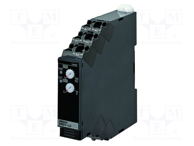 Liquid Level Control Relay, K8DT-LS Series, Conductive, SPDT, 24 Vac/dc, 1 W, 10 s