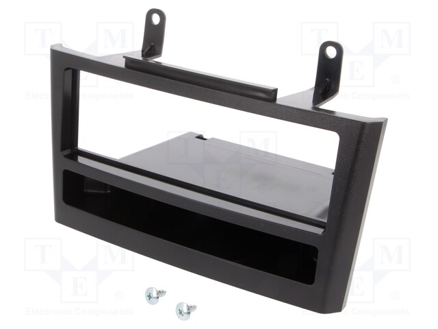 Radio mounting frame; Nissan; 1 DIN; black