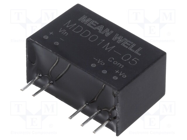 Converter: DC/DC; 1W; Uin: 10.8÷13.2V; Uout: 5VDC; Uout2: -5VDC; SIP7