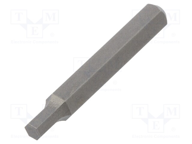 Screwdriver bit; Allen hex key; HEX 2,5mm; Overall len: 28mm