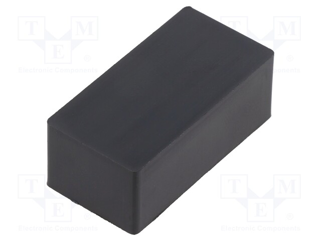 Enclosure: designed for potting; X: 15mm; Y: 40mm; Z: 20mm; black