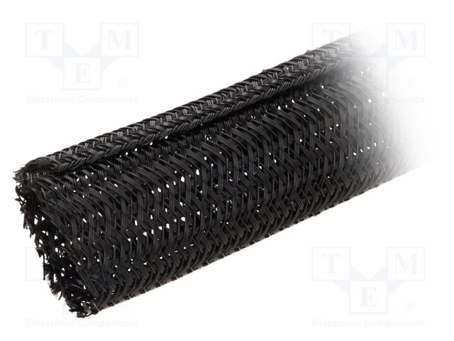 Polyester conduit; ØBraid : 38.1mm; polyester; black; -70÷125°C