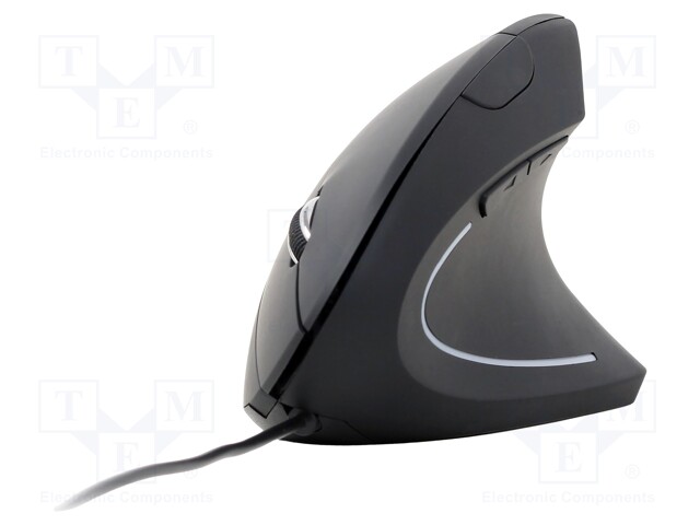 Optical mouse; black; USB A; wired; Features: DPI change button