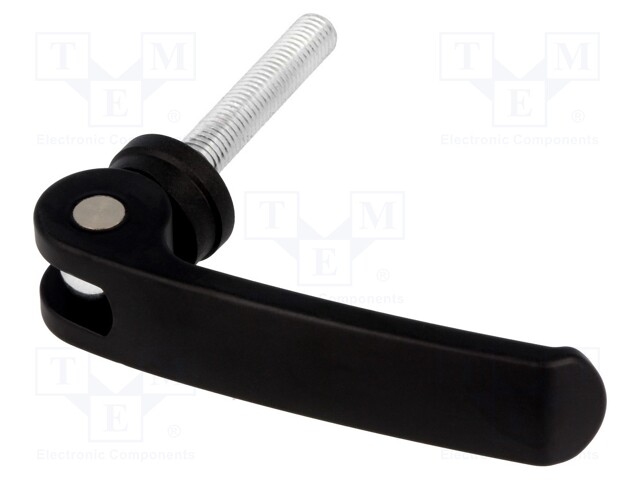 Lever; clamping; Thread len: 60mm; Lever length: 101mm; Body: black