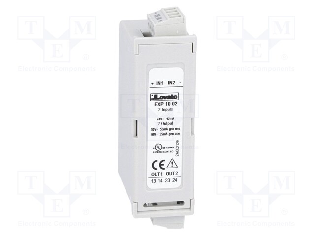 Extension module; for DIN rail mounting; Input: digital x2