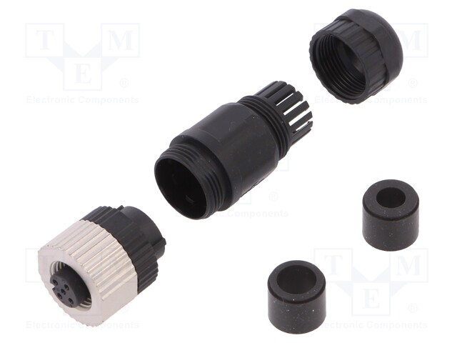 Plug; M12; PIN: 5; female; A code-DeviceNet / CANopen; for cable