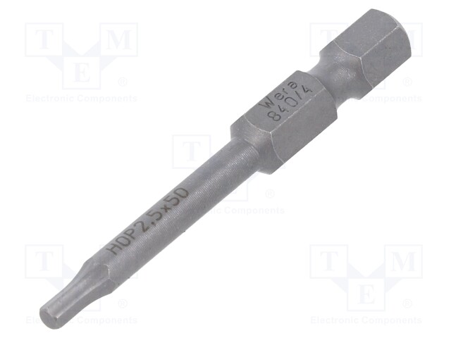 Holders for screwdriver bits; Allen hex key; HEX 2,5mm