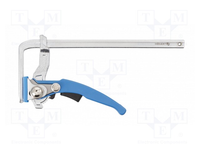 Lever clamp; Grip capac: max.200mm; D: 60mm; carpentry works