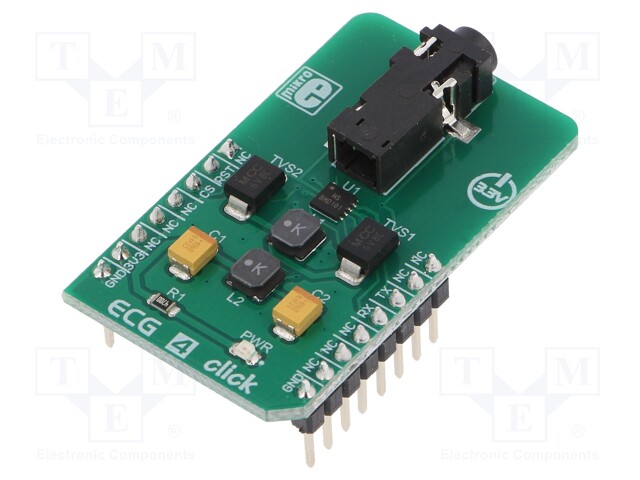 Click board; heart rate sensor; UART; BMD101; 3.3VDC