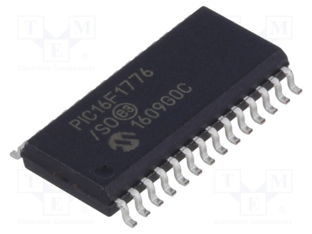 PIC microcontroller; Memory: 14kB; SRAM: 1024B; 2.3÷5.5VDC; SMD