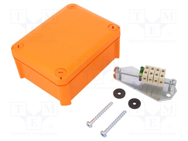 Enclosure: junction box; X: 116mm; Y: 150mm; Z: 67mm; polypropylene