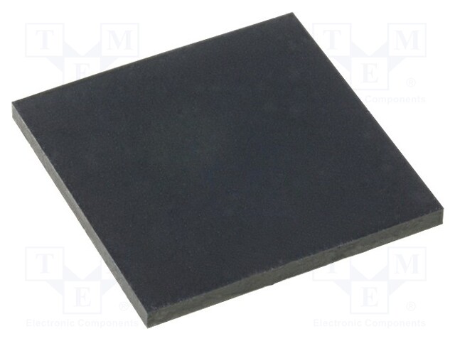 Self-adhesive foot; H: 1.5mm; black; rubber; W: 19.7mm; L: 20mm