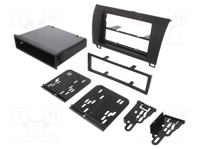 Radio mounting frame; Toyota; 1 DIN,2 DIN; matt black