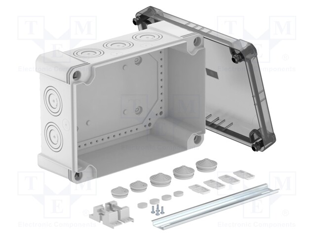 Enclosure: junction box; X: 202mm; Y: 286mm; Z: 126mm; polycarbonate