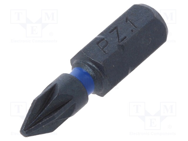 Screwdriver bit; Pozidriv®; PZ1; Overall len: 25mm; Torsion