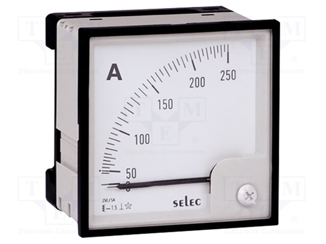 Meter: mounting; analogue; on panel; Class: 1,5; I AC: 0÷1600A; 160g