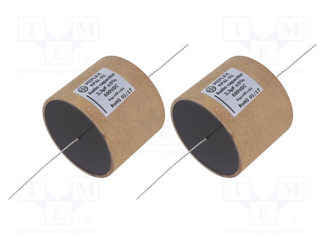 Capacitor: aluminum-polypropylene-paper; 3.3uF; 600VDC; ±5%