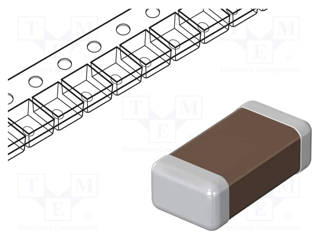 SMD Multilayer Ceramic Capacitor, 150 pF, 50 V, 0201 [0603 Metric], ± 1%, C0G / NP0, GRM Series