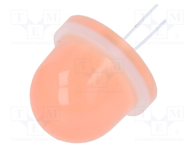 LED; 16mm; orange; 750÷3200mcd; Front: convex; 4÷4.2V; No.of term: 2