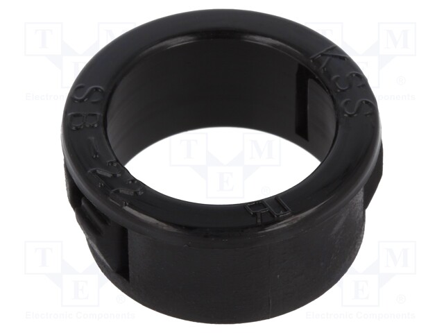 Grommet; Ømount.hole: 22.2mm; Øhole: 17.5mm; black