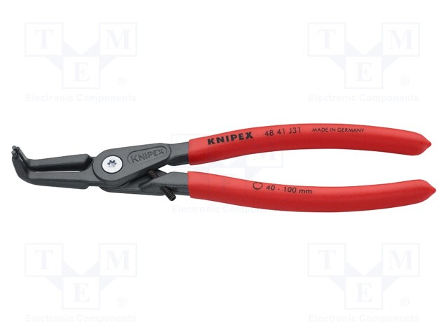 Pliers; internal circlip; Ring: internal; Pliers len: 210mm