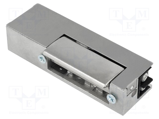 Electromagnetic lock; 7÷14VDC; V: without adjustable hook