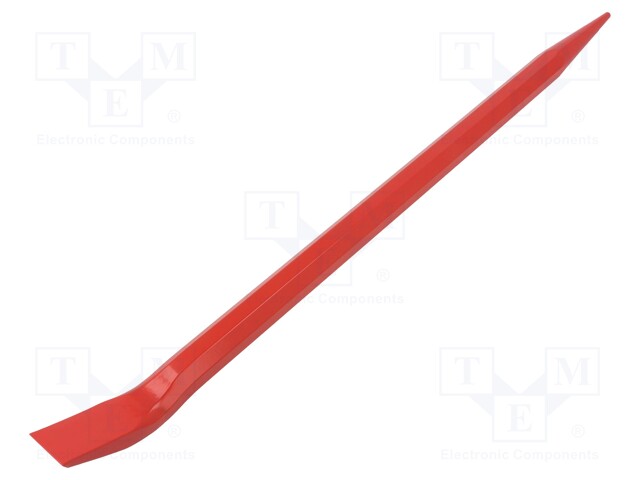 Crowbar; L: 500mm; W: 20mm; tool steel; Features: flat tip