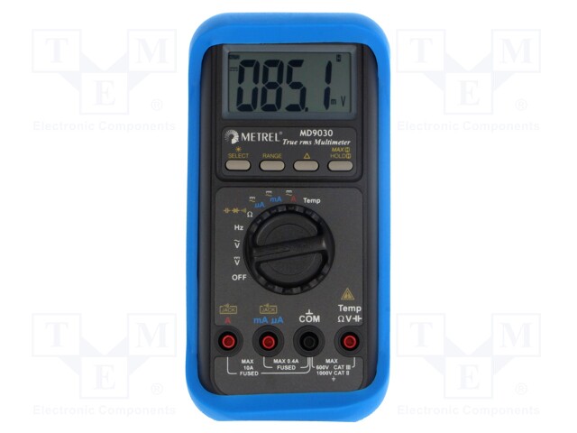 Digital multimeter; LCD 3,75 digit (4000),with a backlit