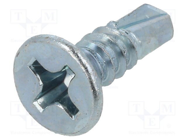 Screw; for metal; 5,5x19; Head: countersunk; Phillips; zinc