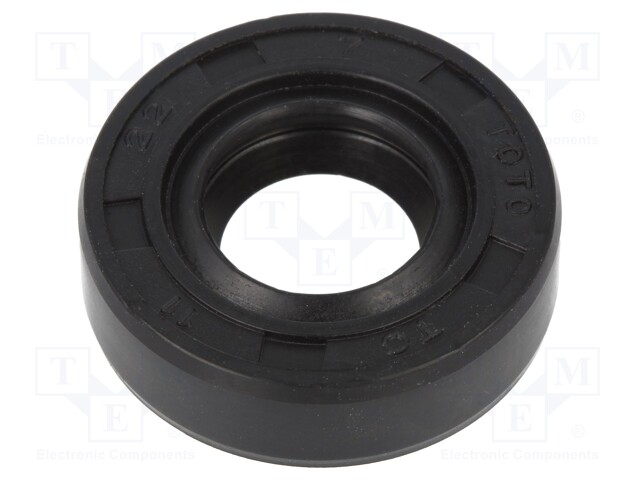 Oil seal; NBR; D: 7mm; -40÷100°C; Shore hardness: 70; Øhole: 22mm