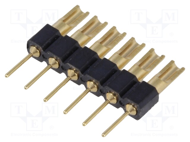 Adapter; pin strips; PIN: 6; straight; 2.54mm; THT,soldering; 1x6