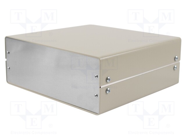 Enclosure: with panel; 1402; X: 254mm; Y: 244mm; Z: 99mm; aluminium