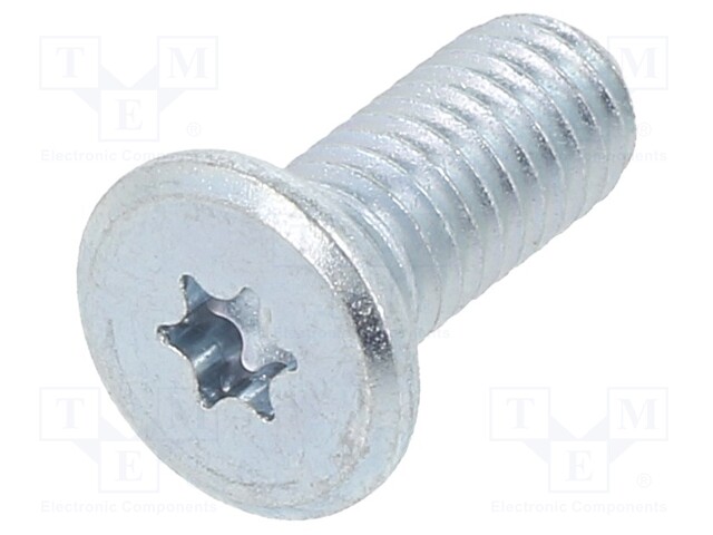 Screw; M5x12; 0.8; Head: cheese head; Torx®; TX15; steel; zinc