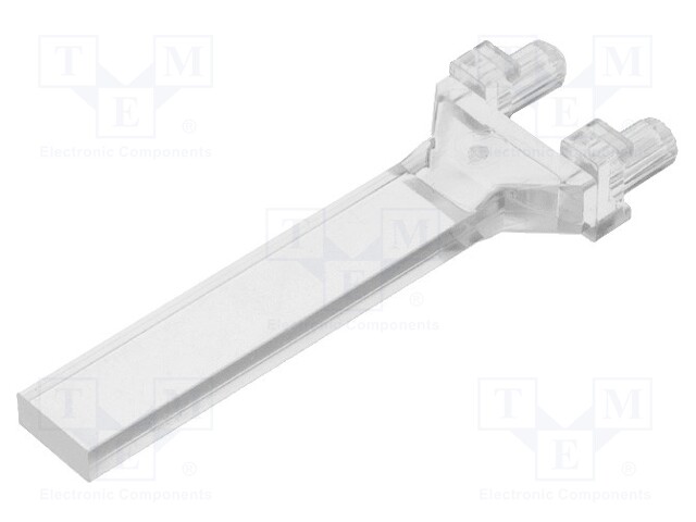 Fibre for LED; rectangular; 2x5mm; No.of mod: 1; Front: flat